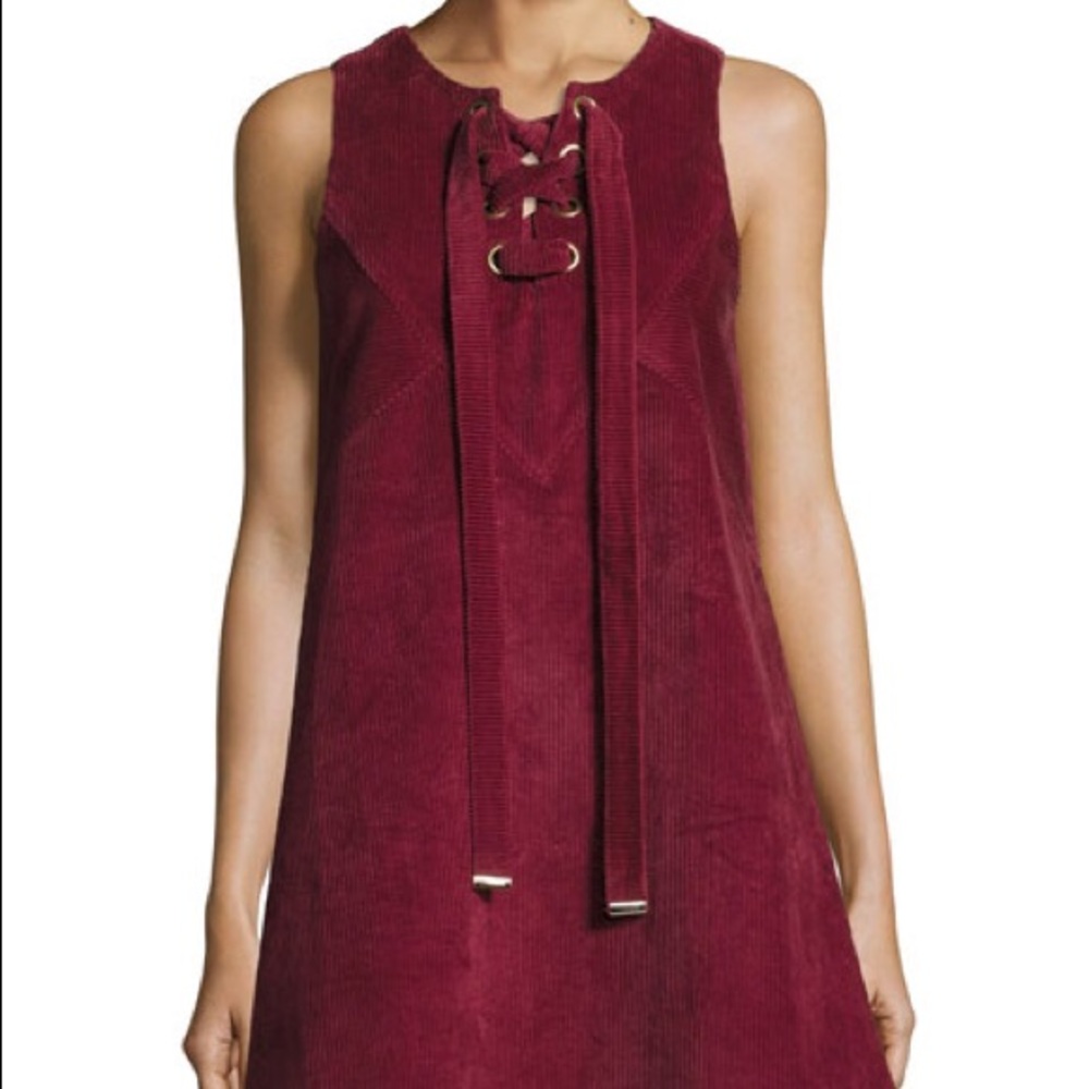 Moon River Corduroy Shift Dress